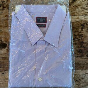 UNTUCKit Button Down Shirt XX-Large Lavender Wrinkle Free Two Ply Cotton